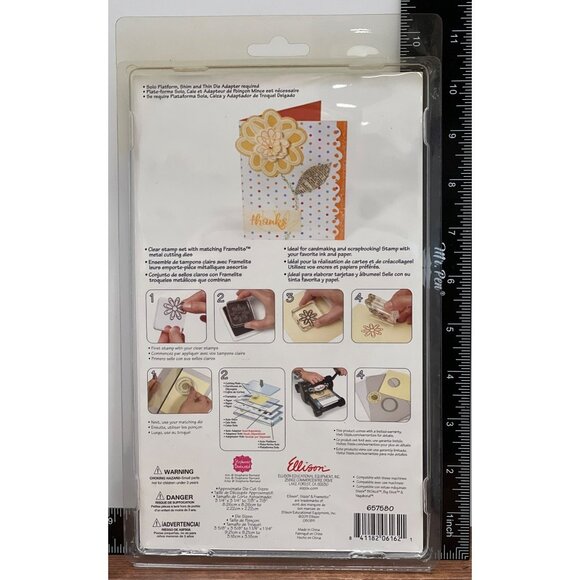 Sizzix 657580 Framelits Stephanie Barnard Double Flower Dies & Stamps Set - Picture 2 of 3